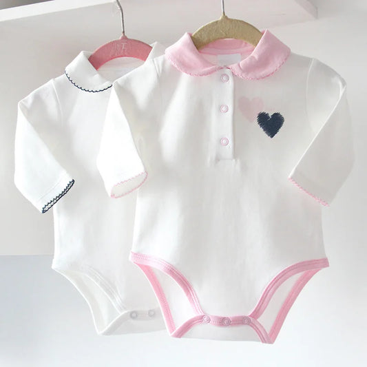 Baby clothes baby jumpsuit bodysuit pyjamas kids clothes baby girls clothes pyjamas long sleeves children clothing with heart